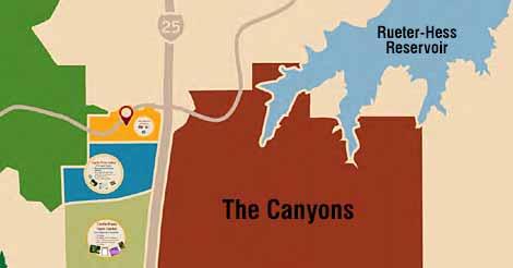 The Canyons Castle Pines Co Next To The Rueter-Hess Reservoir